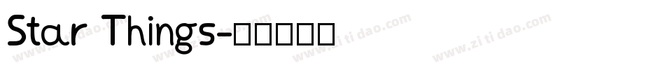 Star Things字体转换